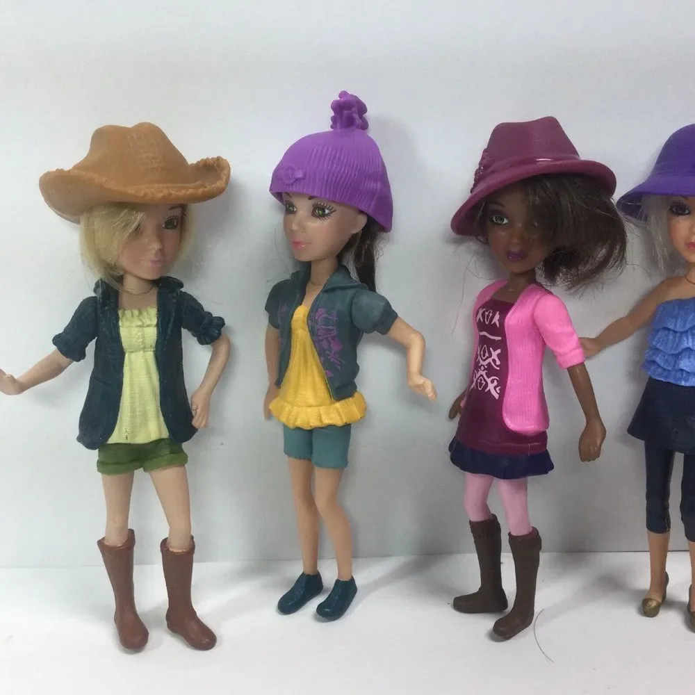 Spin Master Dolls Lot of 5 2011‎ McDonald's Happy Meal Toy LIV Posable  6in Tall